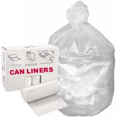 30 Gal 8 mic Clear Trash Bags (Case of 500)